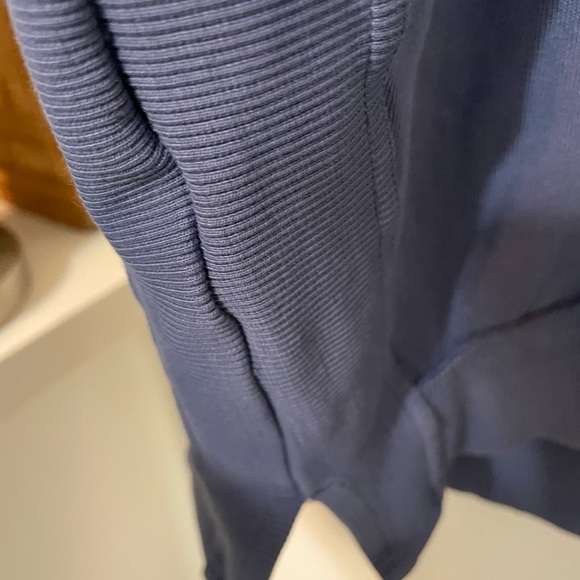 Daily Practice by Anthropologie Navy Marine oversized mesh back yoga Shirt Lg - Picture 9 of 16